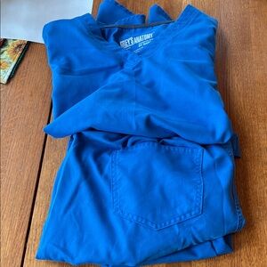 Grey's Anatomy Blue Straight Leg Pants & Jumpsuit